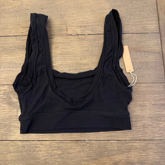 SKIMS Womens Size Small Fits Everybody Scoop Neck Bralette Mesh Onyx Comfort NWT - Picture 4 of 5